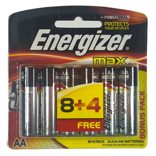 Pin tiểu AA LR6 Energizer Alkaline 1.5V vỉ 12 viên