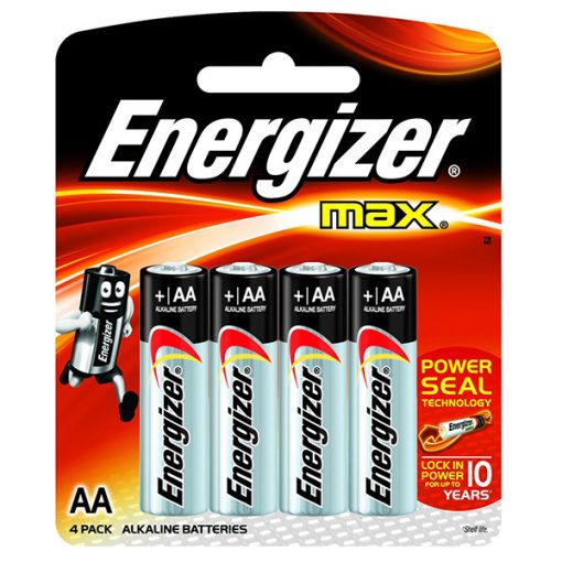 Pin tiểu AA LR6 Energizer Alkaline 1.5V vỉ 4 viên