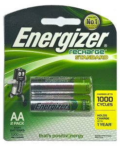 Pin sạc AA HR6 Energizer Ni-Mh 1.2V 1300 mAh vỉ 2 viên