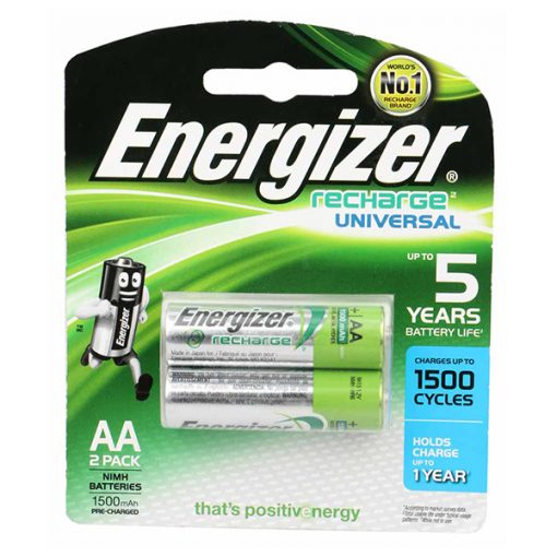 Pin sạc AA HR6 Energizer Ni-Mh 1.2V 1500 mAh vỉ 2 viên