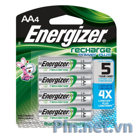 Pin sạc AA HR6 Energizer Ni-Mh 1.2V 2300 mAh vỉ 4 viên