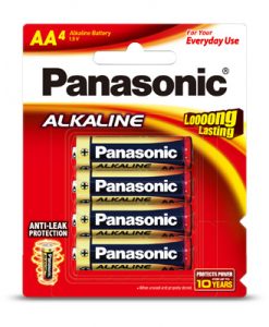Pin tiểu AA LR6 Panasonic Alkaline LR6T/4B 1.5V vỉ 4 viên