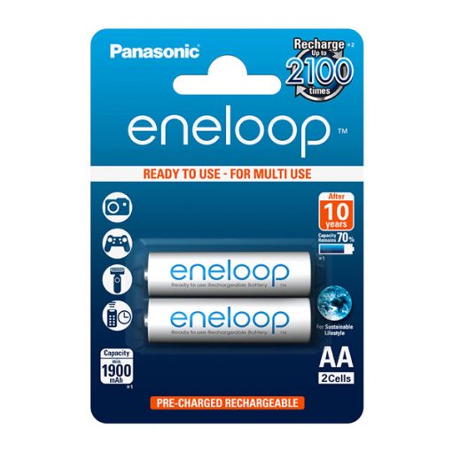 Pin tiểu sạc AA Panasonic Eneloop Ni-Mh 1.2V 1900mAh vỉ 2 viên