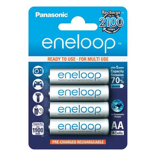 Pin tiểu sạc AA Panasonic Eneloop Ni-Mh 1.2V 1900mAh vỉ 4 viên