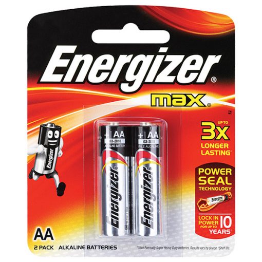 Pin tiểu AA LR6 Energizer Alkaline 1.5V vỉ 2 viên