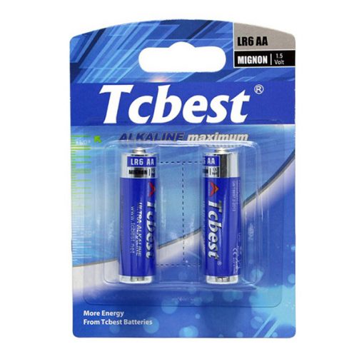 Pin tiểu AA LR6 Tcbest Alkaline vỉ 2 viên